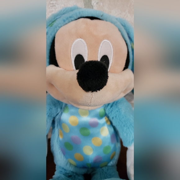 Mickey Mouse Easter Bunny Stuffed Animal Plush - Picture 3 of 9
